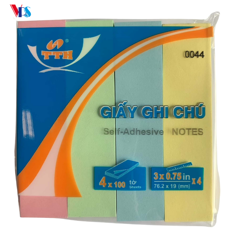 Giấy Ghi Chú 4 màu TTH 0044