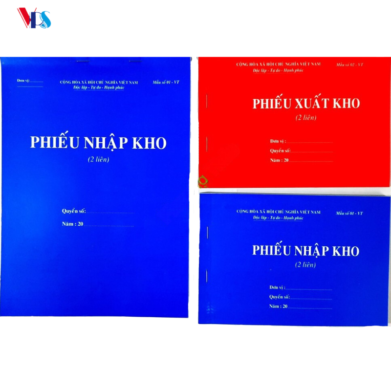 Phiếu nhập - xuất kho 2 liên A4